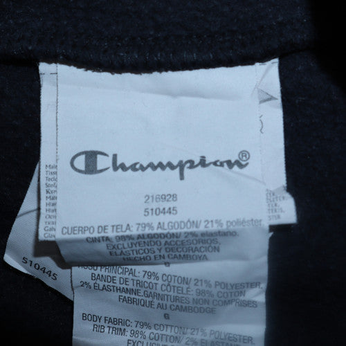 Champion Mens Black Large Crew Neck Pullover Sweatshirt