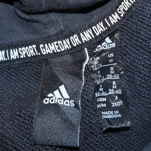 Adidas Womens Black Size M Pullover Hoodie Sweatshirt
