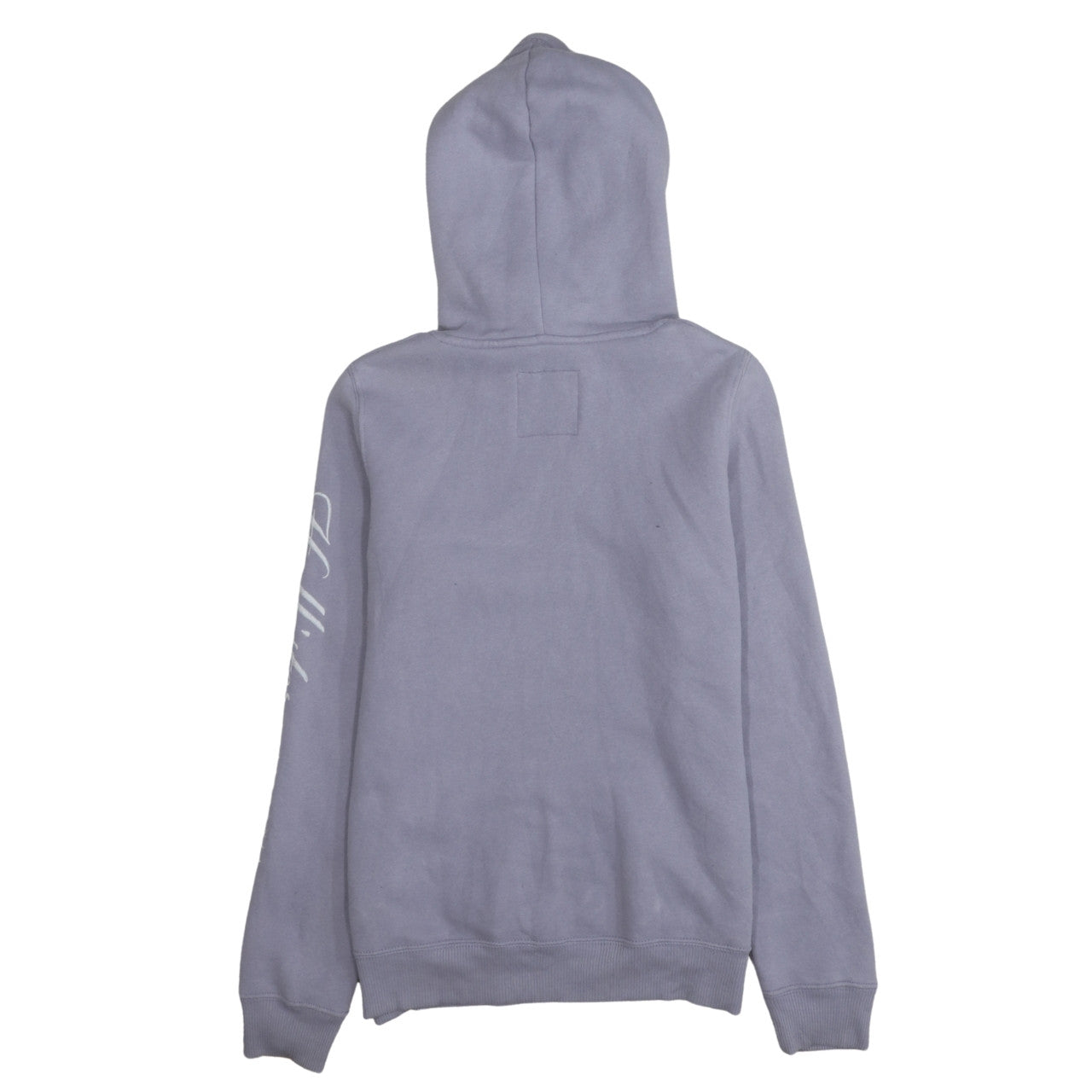 Hollister Women Lavender Hoodie Small Pullover Drawstring Logo Print