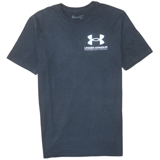 Under Armour Men's Black Large Logo Graphic Sports T-Shirt