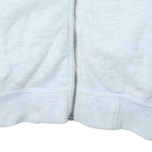 Superdry Men's Grey Full Zip Athletic Sweatshirt Size M
