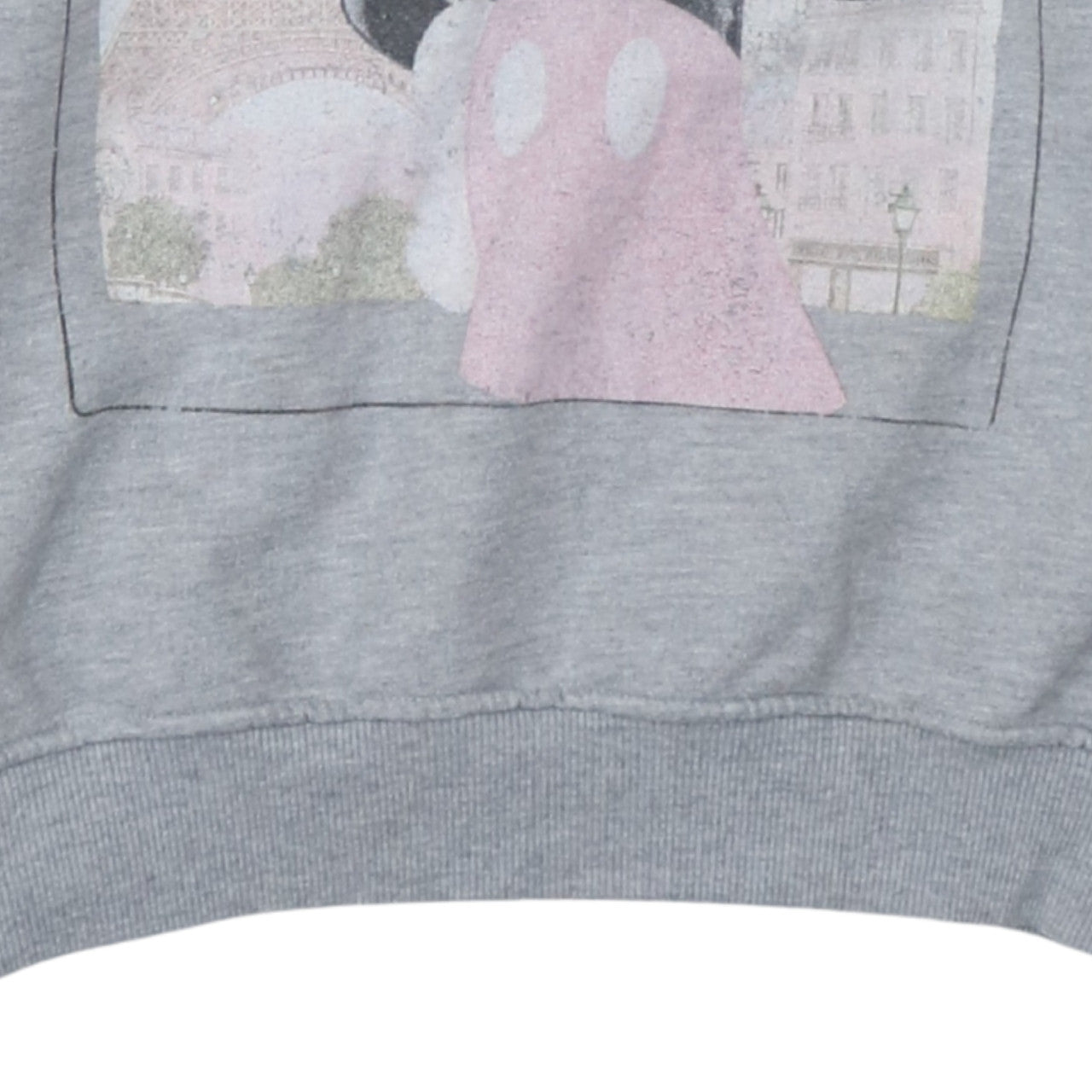 Disneyland Paris Women Grey Mickey Mouse Pullover Hoodie Size M