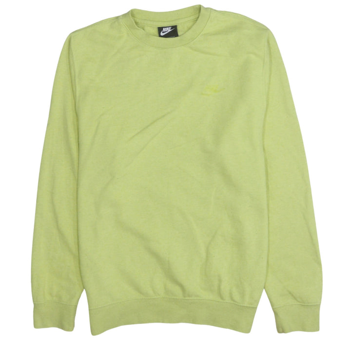 Nike Women's Green Pullover Sweatshirt Size S Casual Crew Neck