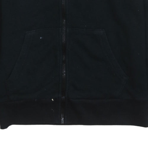 Converse Boys Black Full Zip Hoodie 12-13 Years Logo Fleece Sweatshirt