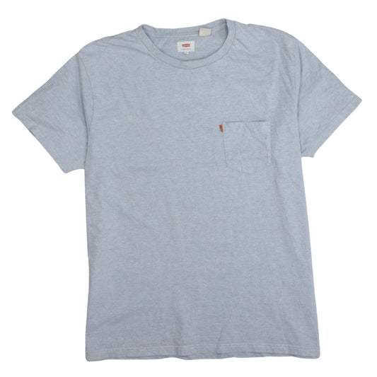 Levi's Men's Grey XL Crew Neck Pocket Jersey Cotton T-Shirt