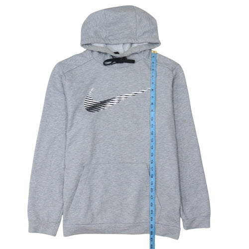 Nike Men's Grey Dri-FIT Pullover Hoodie Medium Sportswear