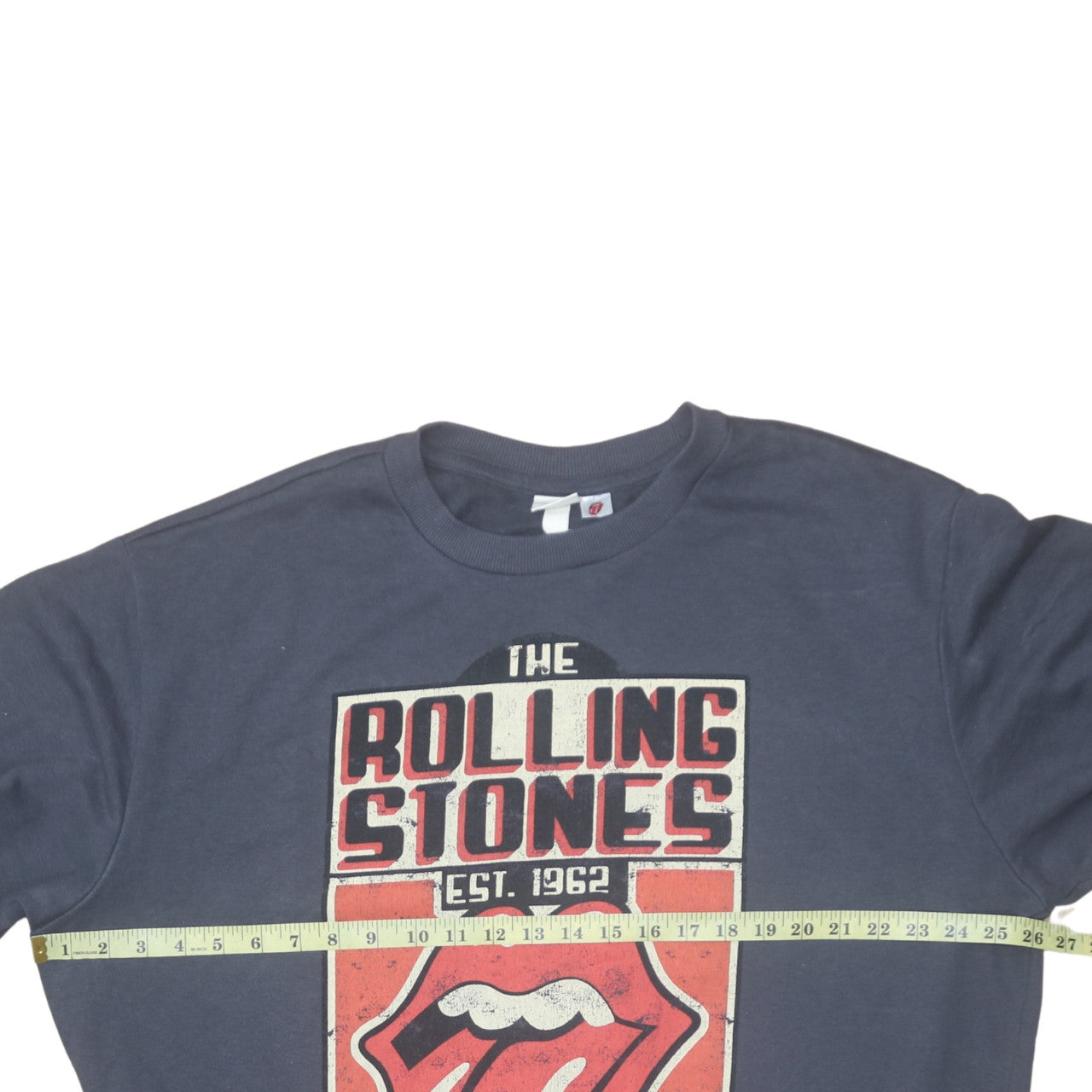H&M Women’s Blue Rolling Stones Logo Sweatshirt Size L