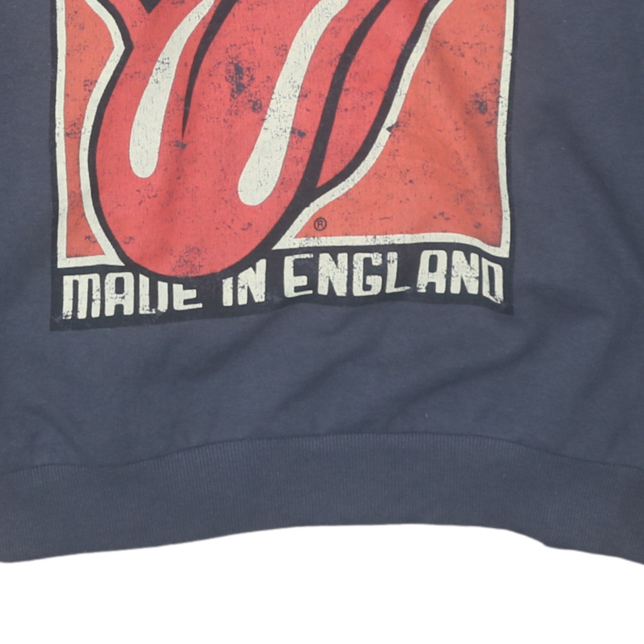 H&M Women’s Blue Rolling Stones Logo Sweatshirt Size L