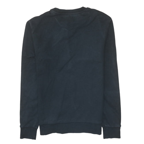 Calvin Klein Jeans Men's Black Regular Fit Cotton Sweatshirt S