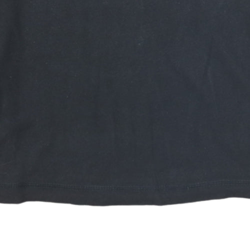Tommy Jeans Men's Black Long Sleeve Cotton Crew Neck T-Shirt M