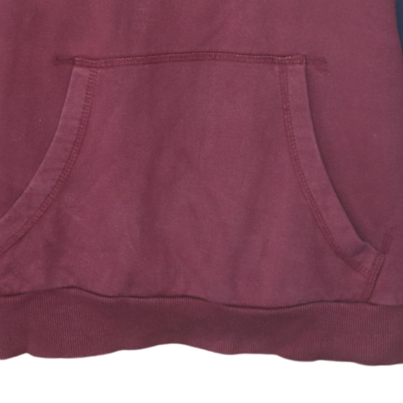 Ellesse Womens Navy Burgundy Colourblock Hoodie Size 10 Pullover