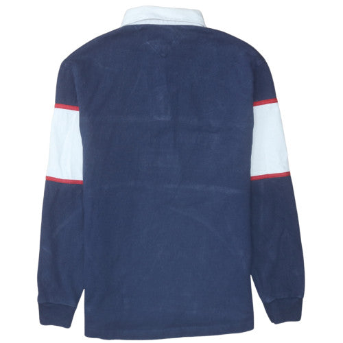 Tommy Jeans Men’s Blue Long Sleeve Polo Shirt Size S Cotton