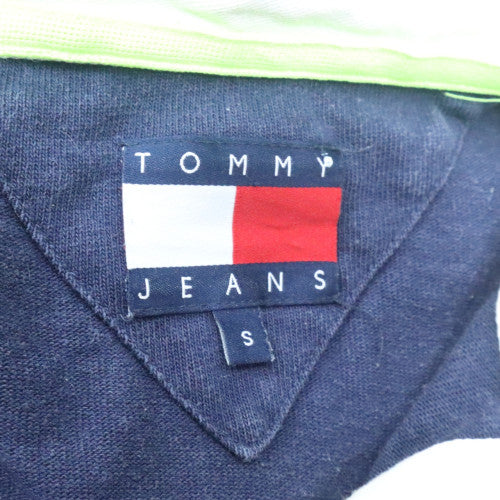 Tommy Jeans Men’s Blue Long Sleeve Polo Shirt Size S Cotton