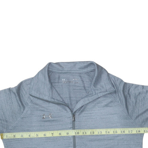 Under Armour Men's Blue 1/4 Zip Pullover Sweatshirt Medium Loose Fit