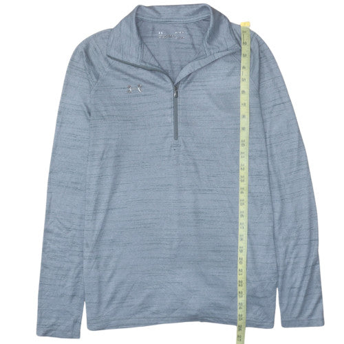 Under Armour Men's Blue 1/4 Zip Pullover Sweatshirt Medium Loose Fit
