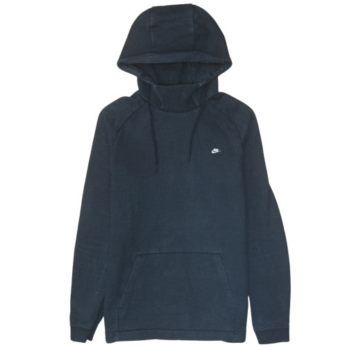 Nike Men’s Black Pullover Hoodie M Fleece Logo Sportswear