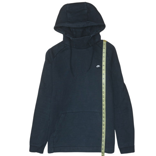 Nike Men’s Black Pullover Hoodie M Fleece Logo Sportswear