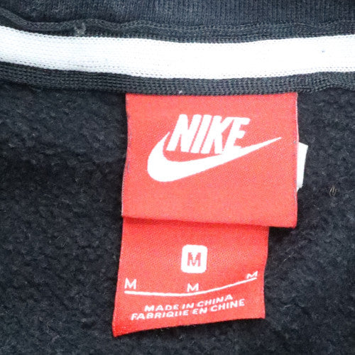 Nike Men’s Black Pullover Hoodie M Fleece Logo Sportswear
