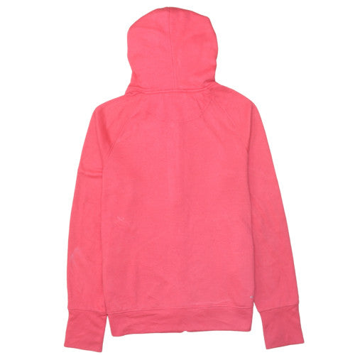 Adidas Womens Pink Full Zip Hoodie M 12-14 Hooded Sweatshirt