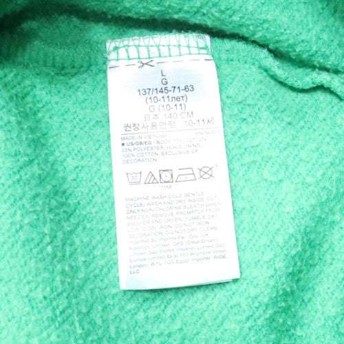 GAP Kids Boys Green Full Zip Hoodie L 10-11 Years Cotton Blend