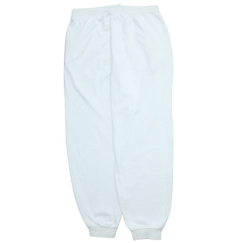FILA Men's White Sweatpants L Fleece Cotton Regular Fit