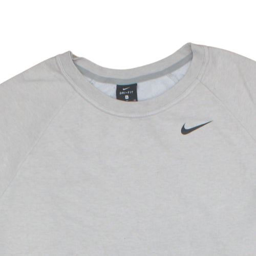 Nike Men's Grey Dri-FIT Crew Neck Sweatshirt XL