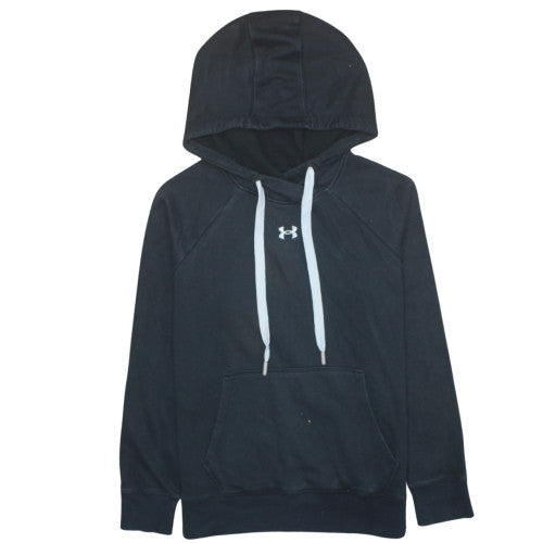 Under Armour Womens Black XS Pullover Hoodie Cotton Blend Loose Fit