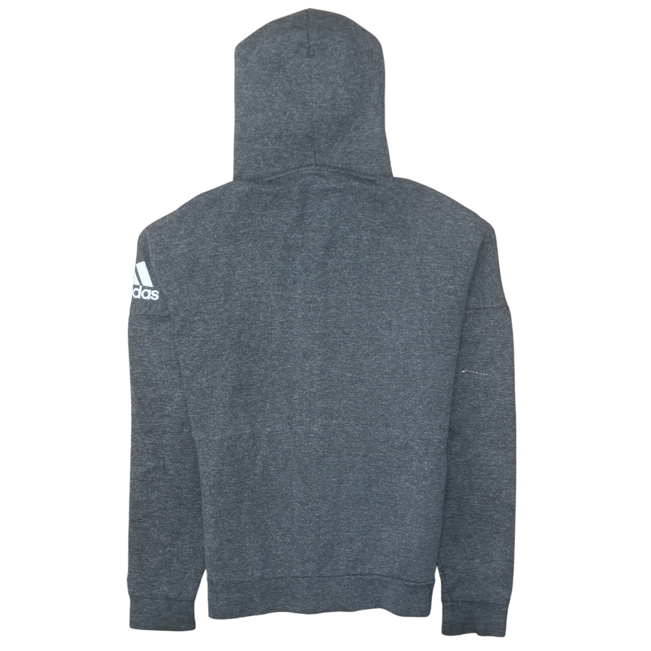 Adidas Men Grey Full Zip Hoodie Small Regular Fit Sportswear