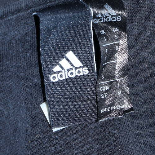 Adidas Men Grey Full Zip Hoodie Small Regular Fit Sportswear
