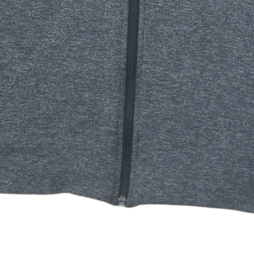 Adidas Men Grey Full Zip Hoodie Small Regular Fit Sportswear