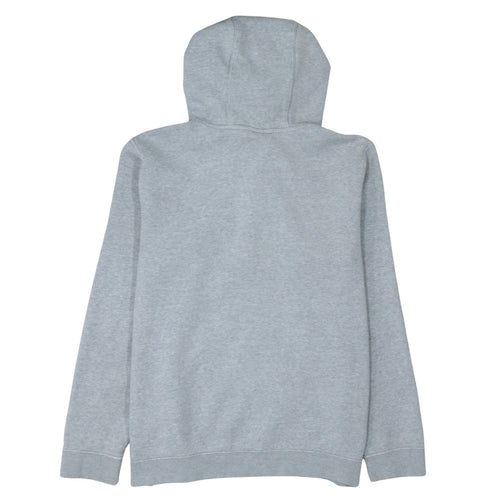 Nike Men's Grey 1/4 Zip Pullover Hoodie L Fleece Logo Sweatshirt