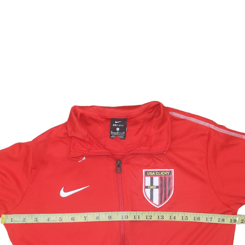 Nike Boys Red Dri-Fit Full Zip Football Sweatshirt XL