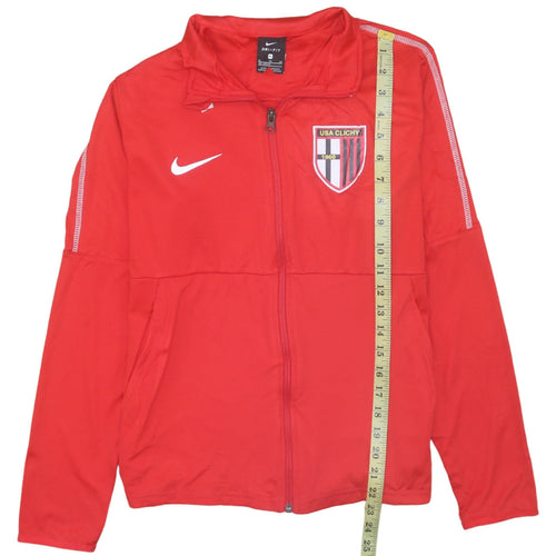 Nike Boys Red Dri-Fit Full Zip Football Sweatshirt XL