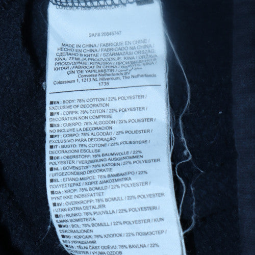 Converse Men's Blue L Sweatpants Fleece Logo Drawstring Comfort