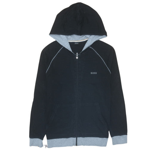 BOSS Men’s Black Full Zip Hoodie Sweatshirt Size S