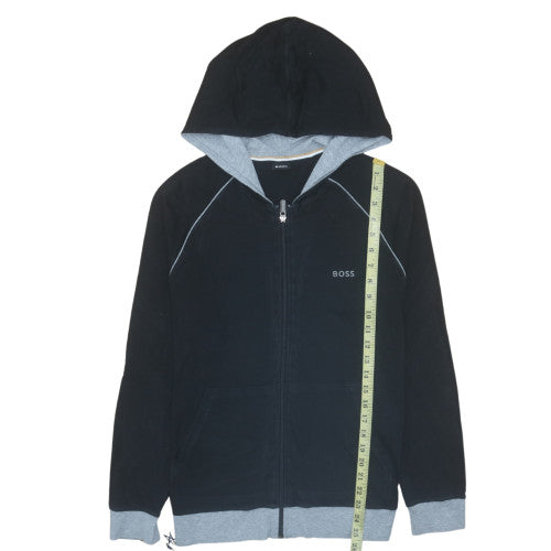 BOSS Men’s Black Full Zip Hoodie Sweatshirt Size S