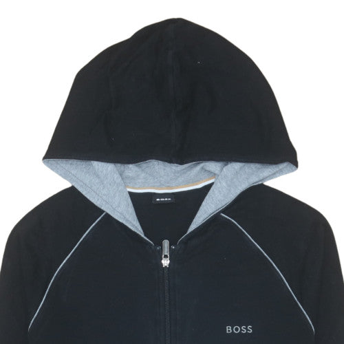 BOSS Men’s Black Full Zip Hoodie Sweatshirt Size S