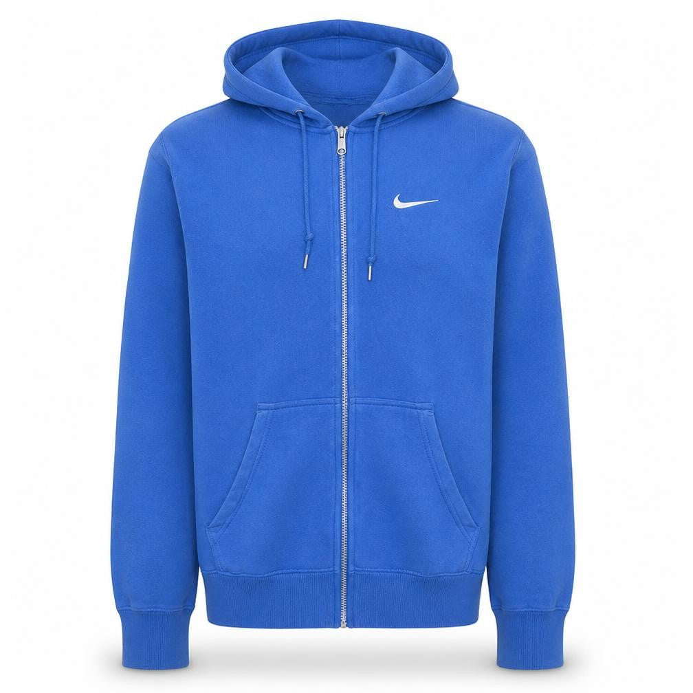 Nike Men's Blue Full Zip Hoodie Small Regular Fit Fleece
