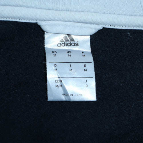 Adidas Men’s Blue Full Zip Hoodie Size M Sports Fleece Jacket