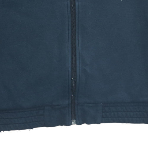 Adidas Men’s Blue Full Zip Hoodie Size M Sports Fleece Jacket