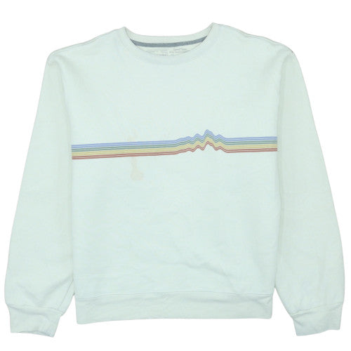 Patagonia Men's White L Crew Neck Pullover Sweatshirt Graphic Print