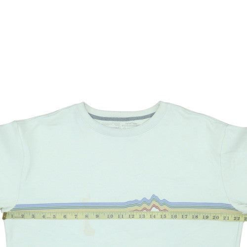 Patagonia Men's White L Crew Neck Pullover Sweatshirt Graphic Print