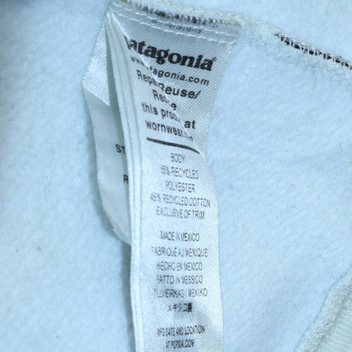 Patagonia Men's White L Crew Neck Pullover Sweatshirt Graphic Print