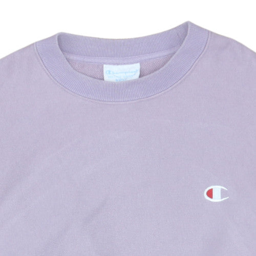 Champion Women's Lilac Small Reverse Weave Crew Neck Pullover Sweatshirt