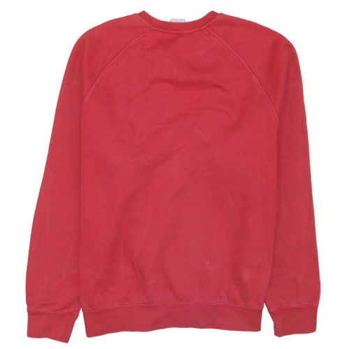 Nike Men's Red Pullover Crew Neck Fleece Sweatshirt Size L