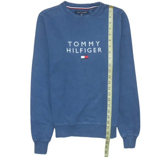 Tommy Hilfiger Womens Blue XS Crew Neck Pullover Sweatshirt