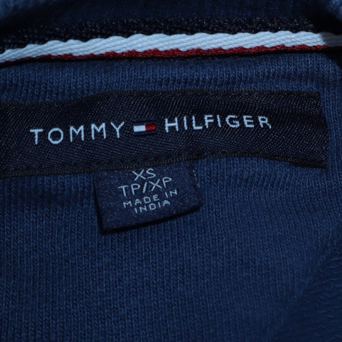 Tommy Hilfiger Womens Blue XS Crew Neck Pullover Sweatshirt