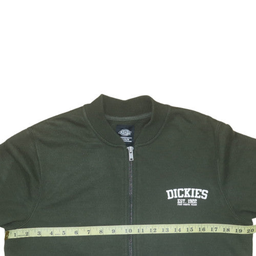 Dickies Men's Green Full Zip Sweatshirt Medium Classic Fleece Jacket