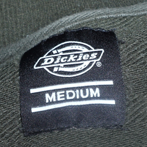 Dickies Men's Green Full Zip Sweatshirt Medium Classic Fleece Jacket