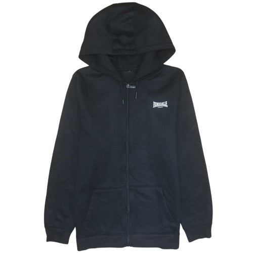 Lonsdale London Men's Black Full Zip Hoodie Size L Fleece
